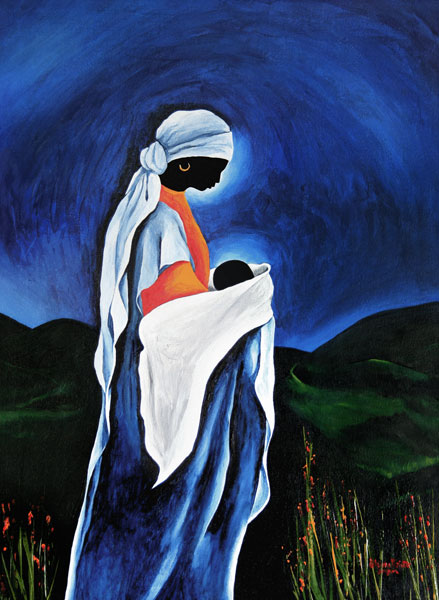 Madonna and child - Beloved Son von Patricia  Brintle