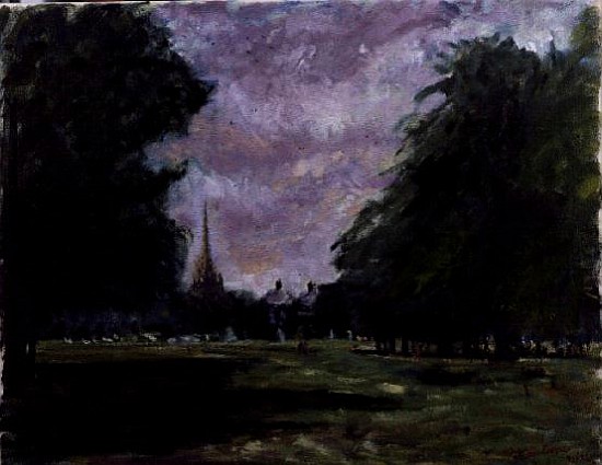 St. Mary Abbott''s Spire, 1994  von Patricia  Espir