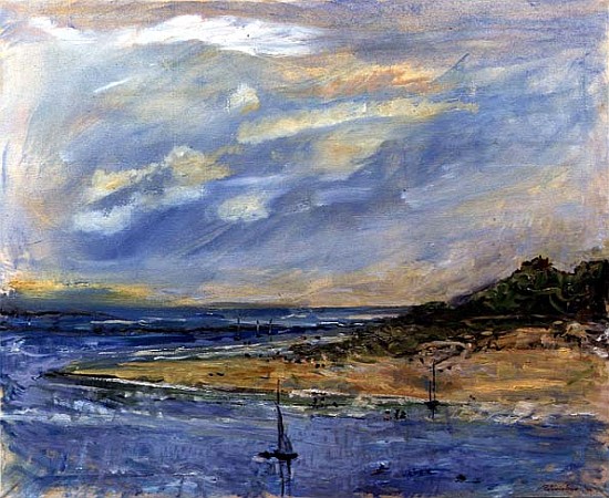 View from Tresco, 1997 (oil on canvas)  von Patricia  Espir
