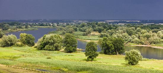Regenwolken über dem Oderbruch von Patrick Pleul