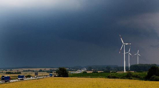 Unwetter in Frankfurt (Oder) von Patrick Pleul