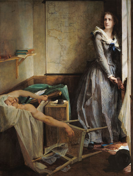 Die Ermordung Marats durch Charlotte Corday von Paul Baudry