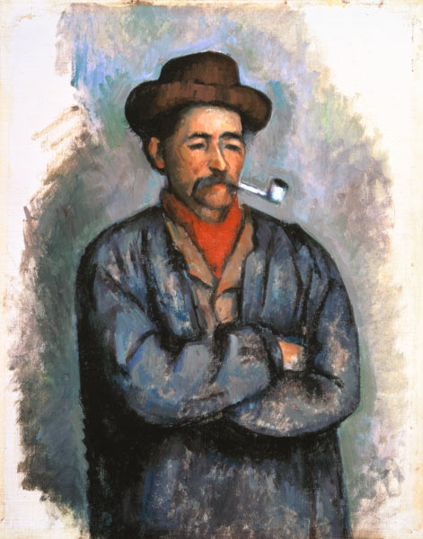 Mann mit Pfeife von Paul Cézanne