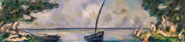 Boat and Bathers von Paul Cézanne