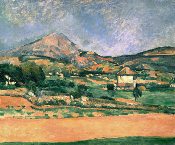 Blick zum Mont Saint-Victoire von Paul Cézanne