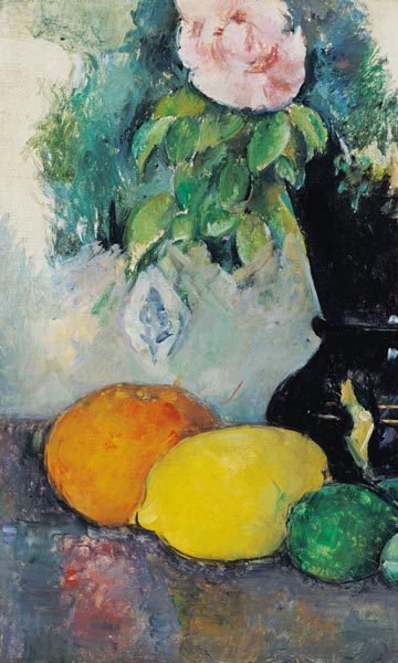 Blumen und Früchte, von Paul Cézanne