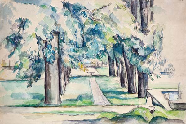 Kastanienallee im Jas de Bouffan von Paul Cézanne