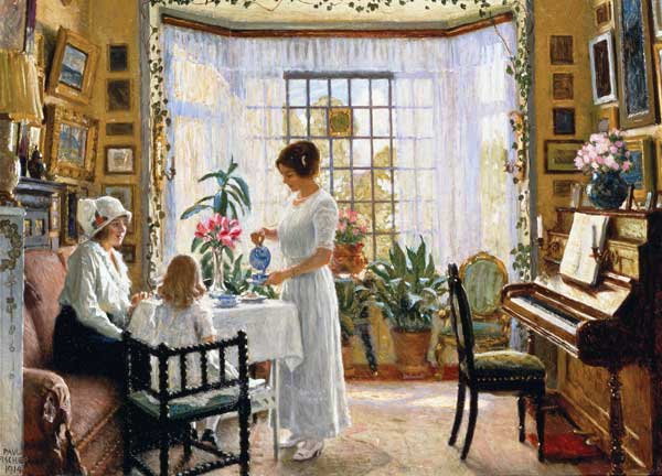 Der Nachmittagstee von Paul Fischer