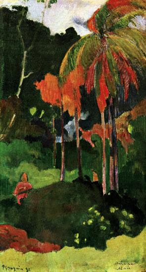 Mahana maa I von Paul Gauguin