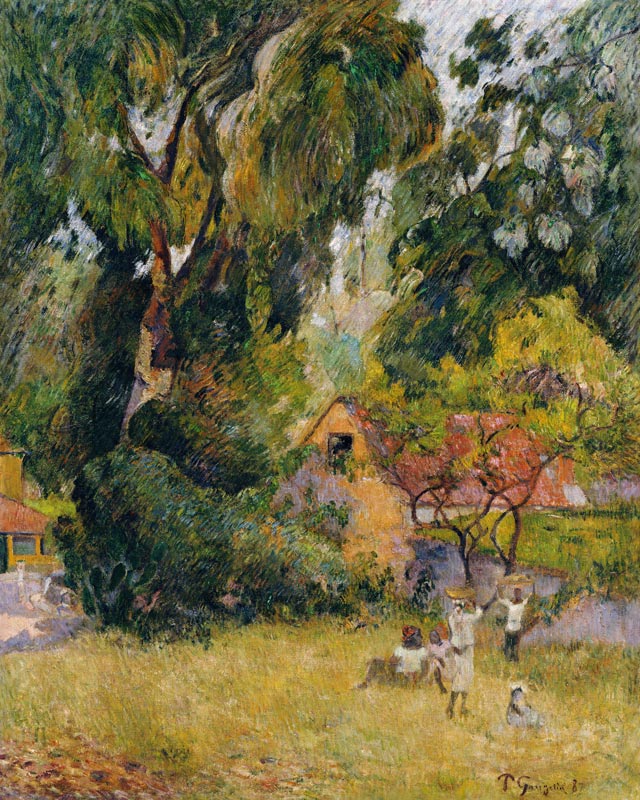 Huts under the Trees von Paul Gauguin