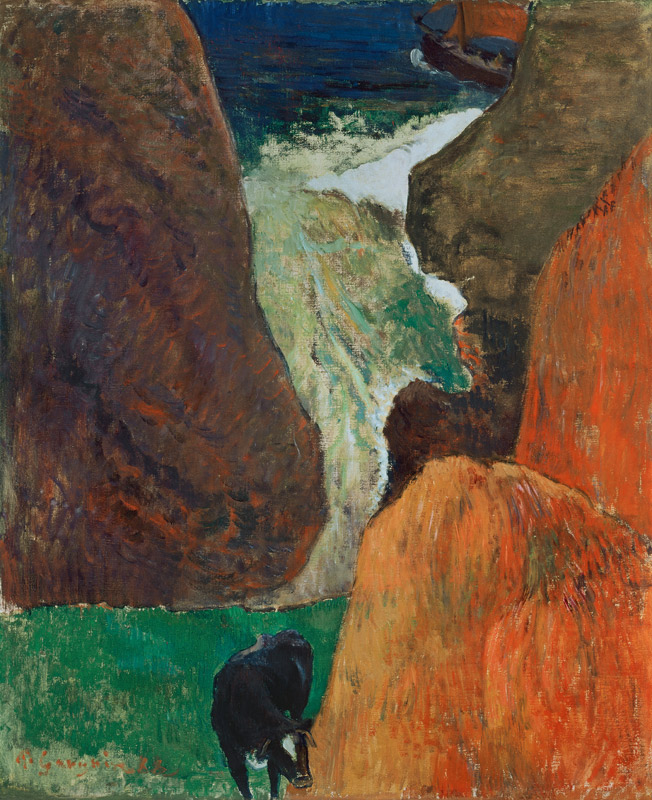 Landschaft mit Kuh von Paul Gauguin