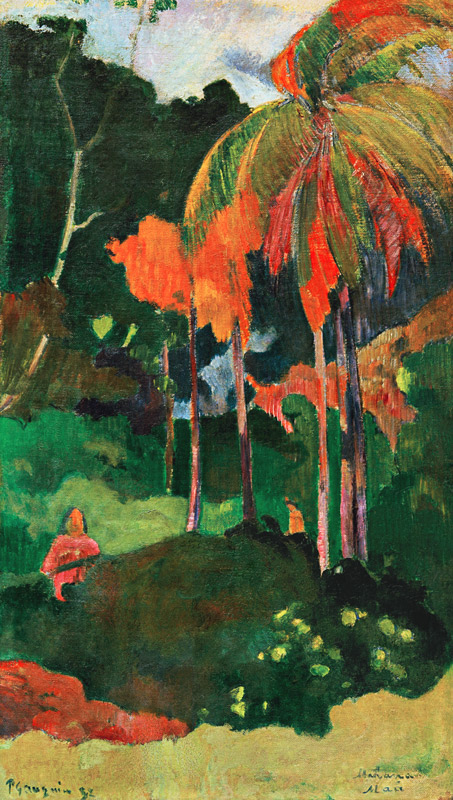 Mahana maa I von Paul Gauguin