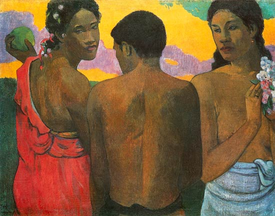 Eingeborene auf Tahiti von Paul Gauguin