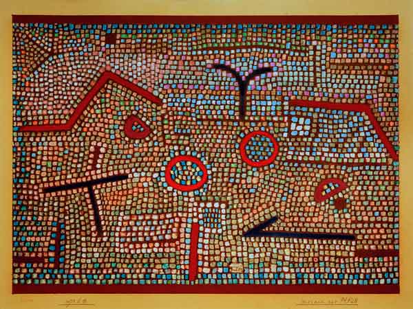 Mosaik aus Prhun, von Paul Klee