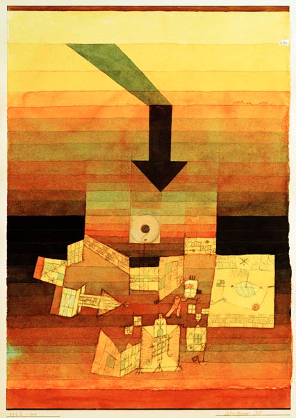 Betroffener Ort, 1922, 109. von Paul Klee