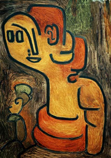 Brustbild der Gaia, 1939, 343 (Y 3). von Paul Klee