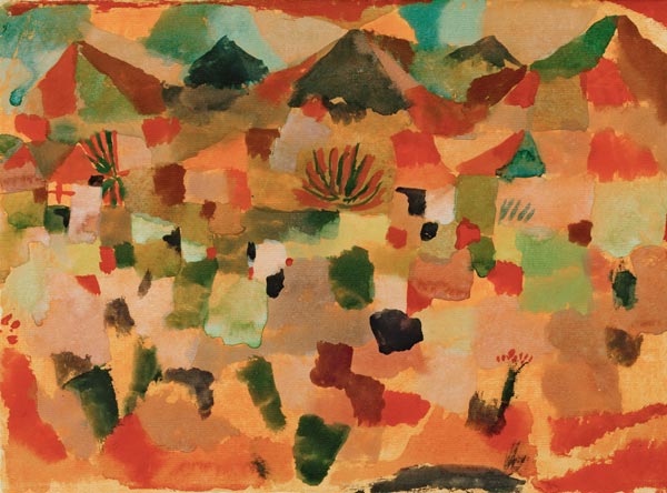 Mit der Bergkette, 1919. 31 von Paul Klee