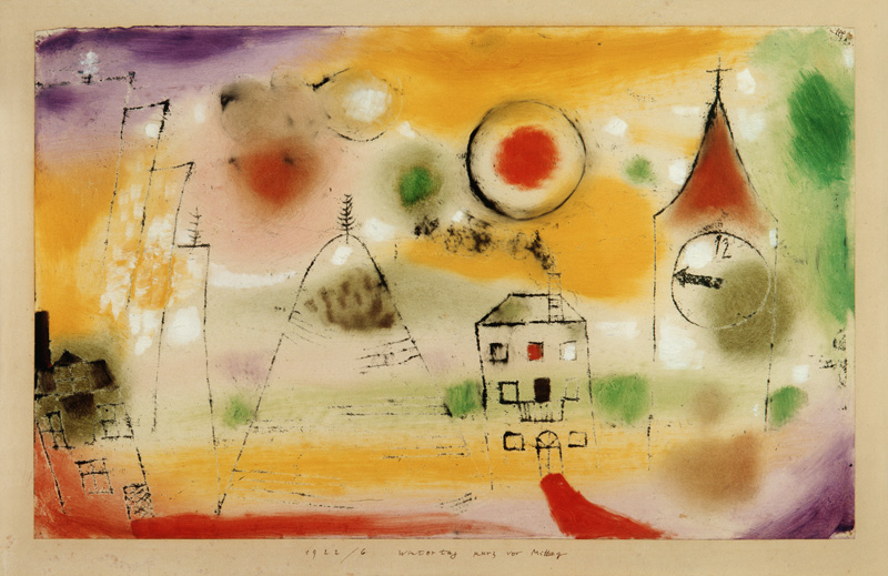 Wintertag, kurz for Mittag von Paul Klee