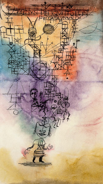 Agnus Dei, qui tollis peccata mundi. von Paul Klee