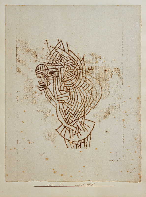 mit dem Ball II, von Paul Klee