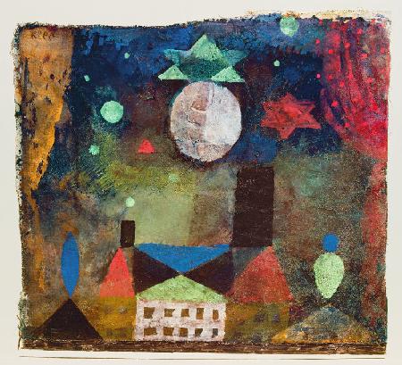 Stern über bösen Häusern