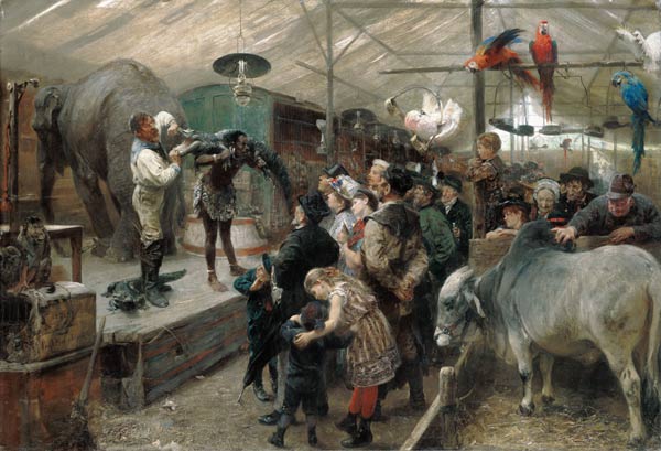 In der Tierbude von Paul Friedrich Meyerheim