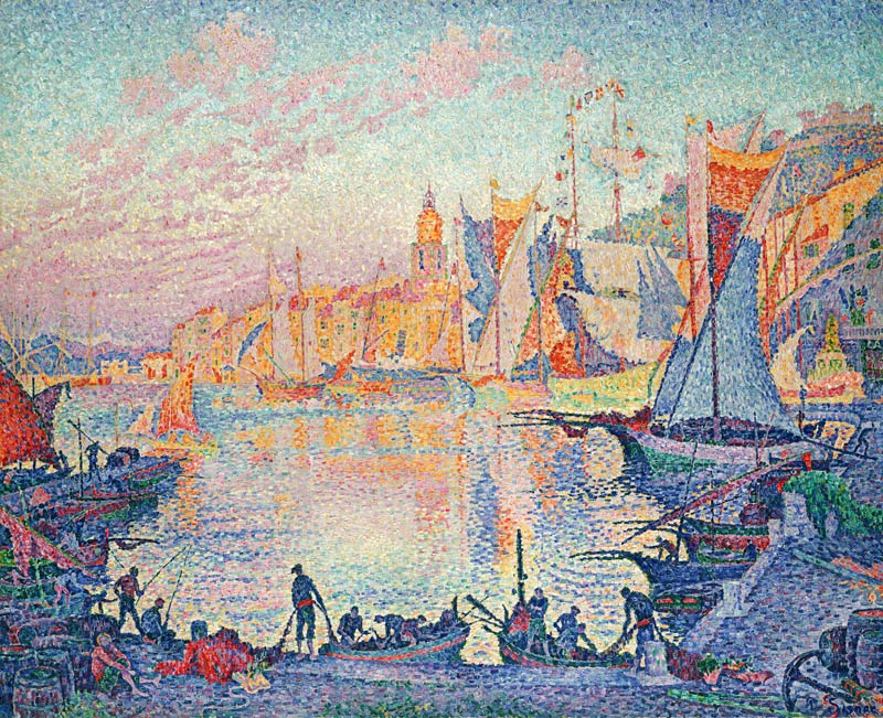 Der Hafen von Saint-Tropez von Paul Signac