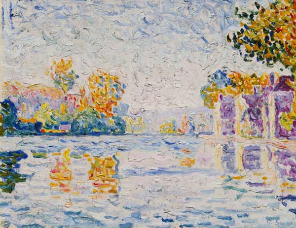 Die Seine bei Samois (aus einer Serie von 4 Studien) von Paul Signac