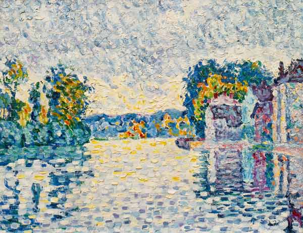 Die Seine bei Samois (aus einer Serie von 4 Studien) von Paul Signac