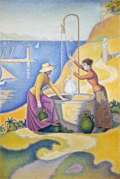 P.Signac, Frauen am Brunnen