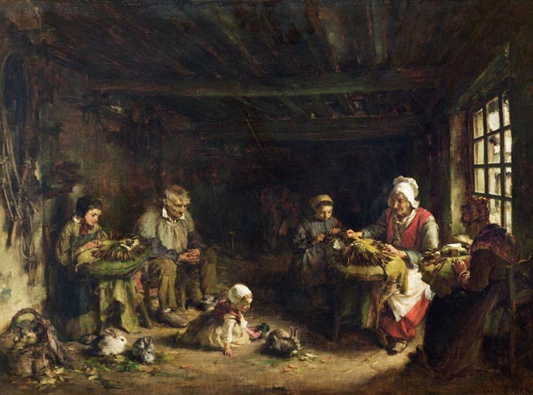 Lacemakers at Asnieres-sur-Oise von Paul Soyer