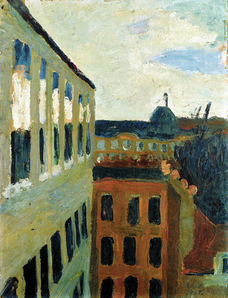 Blick aus dem Atelierfenster der Künstlerin in Paris von Paula Modersohn-Becker