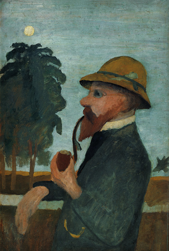 Otto Modersohn mit Pfeife von Paula Modersohn-Becker