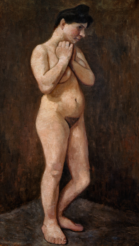 Stehender weibl. Akt von Paula Modersohn-Becker