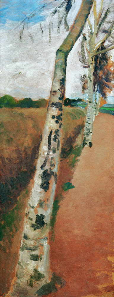 Weg mit Birken von Paula Modersohn-Becker