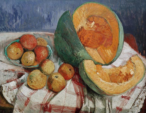 Stillleben mit Kürbis von Paula Modersohn-Becker