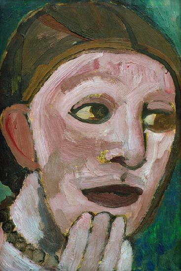 Selbstbildnis nach halbrechts, mit Hand am Kinn