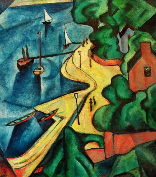 Rheinufer bei Bonn von Paul Adolf Seehaus