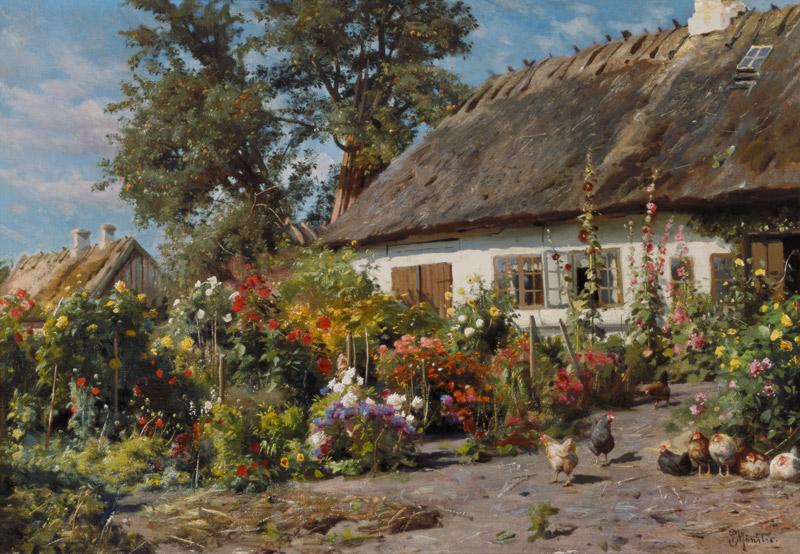 Bauerngarten von Peder Mørk Mønsted