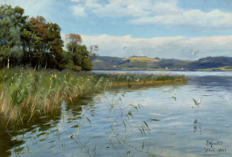 Sommertag am See von Peder Mørk Mønsted
