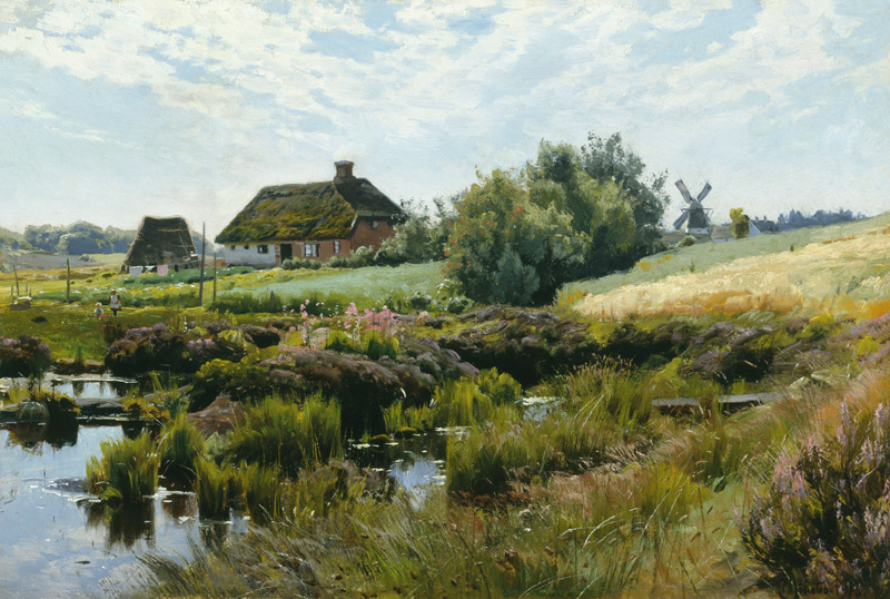 Sommertag auf dem Lande von Peder Mørk Mønsted