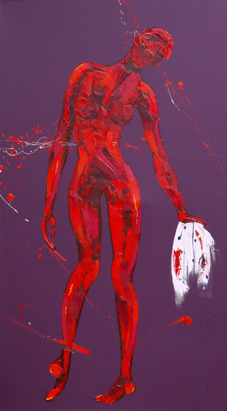 Veronica Wipes the Face of Jesus - Station 6 von Penny Warden