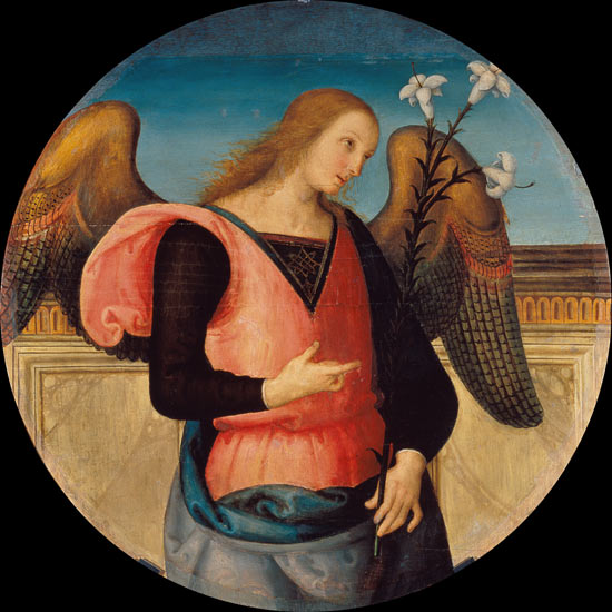 Perugino / Angel of Annunciation / C15th von Perugino (eigentl. Pierto di Cristoforo Vanucci)