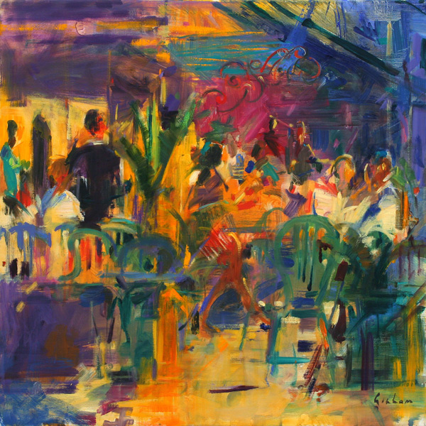 Cafe de la Place, St Paul de Vence von Peter  Graham