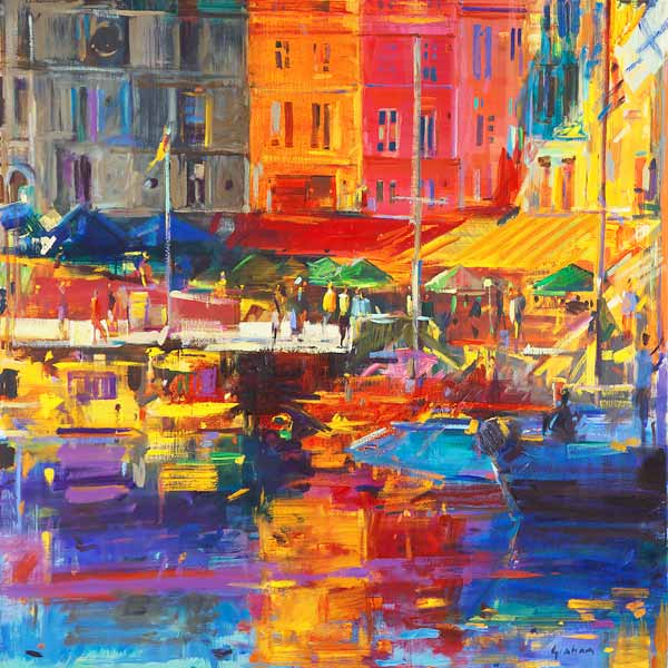 Honfleur Harbour von Peter  Graham