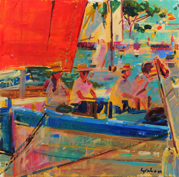 Shimmering Sea, Saint-Tropez von Peter  Graham