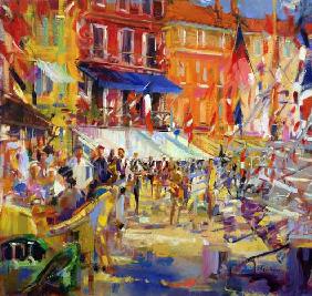 Port Promenade, Saint-Tropez (oil on canvas) 
