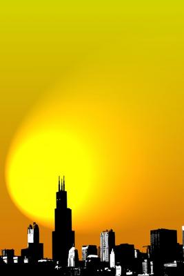 Chicago Skyline von Peter Mautsch