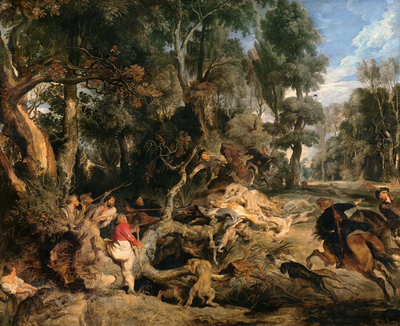 Die Wildschweinjagd von Peter Paul Rubens