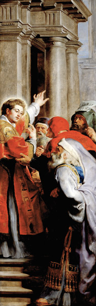 St. Stephen Preaching, from the Triptych of St. Stephen von Peter Paul Rubens